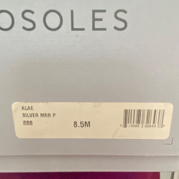 Aerosoles Alae Silver Mirror blicky heel pump NEW - Picture 11 of 13